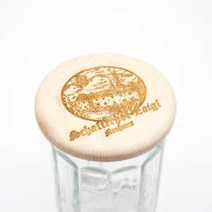 Holzdeckel für Bierglas Schafferhof